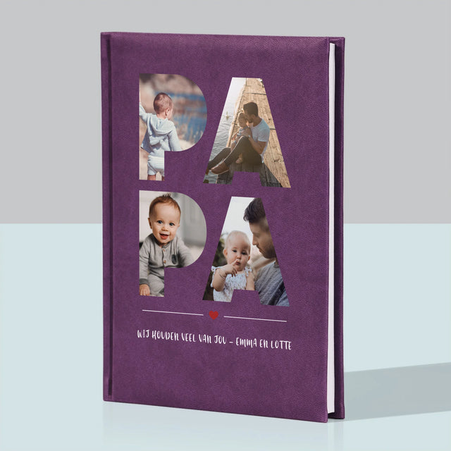 Woord Van Foto'S: Papa  - Notitieboek