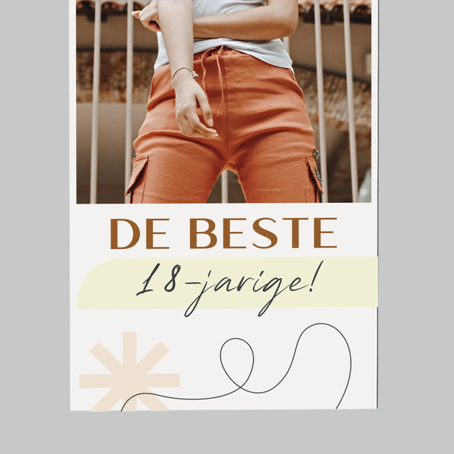 Foto En Handtekening: De Beste 18-Jarige - Koelkast Magneet