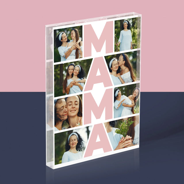 Fotocollage: Mama Collage - Acryl Blok