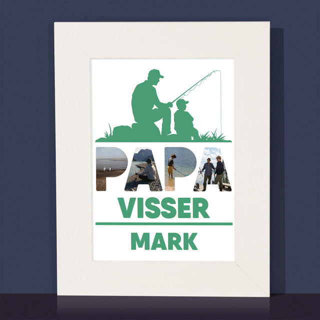 Woord Van Foto'S: Papa Visser - Fotokader (Horziontaal)
