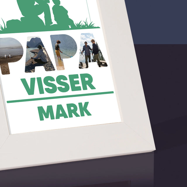 Woord Van Foto'S: Papa Visser - Fotokader (Horziontaal)