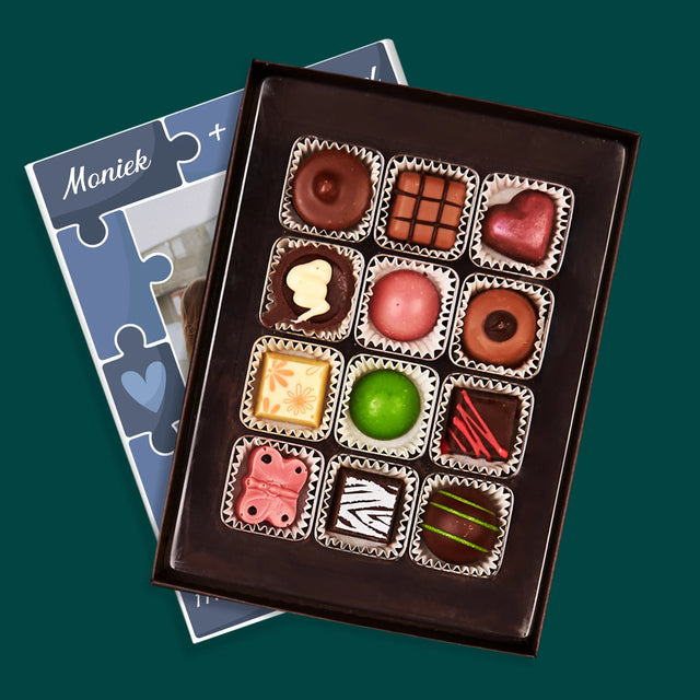 Foto En Handtekening: Puzzel + Foto  - Pralines