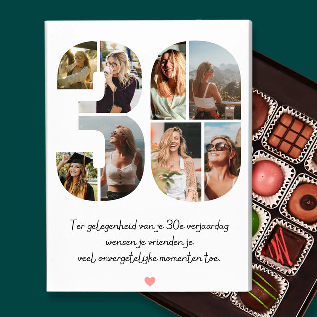 Fotocollage: 30E Verjaardag Wensen - Pralines