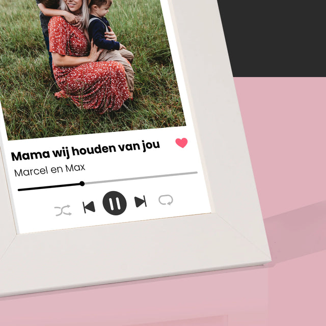 Foto En Handtekening: Mama Wij Houden Van Jou - Fotokader (Horziontaal)