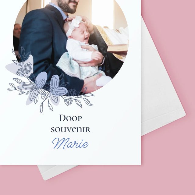Foto En Handtekening: Doop Souvenir - Wenskaart