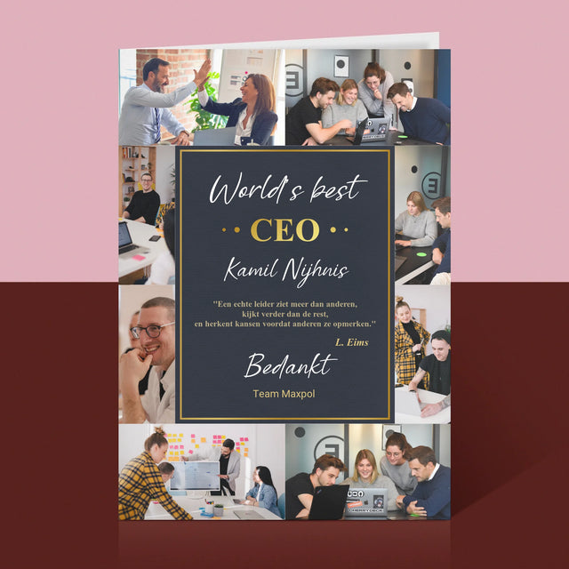 Fotocollage: World’S Best Ceo - Wenskaart