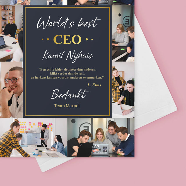 Fotocollage: World’S Best Ceo - Wenskaart