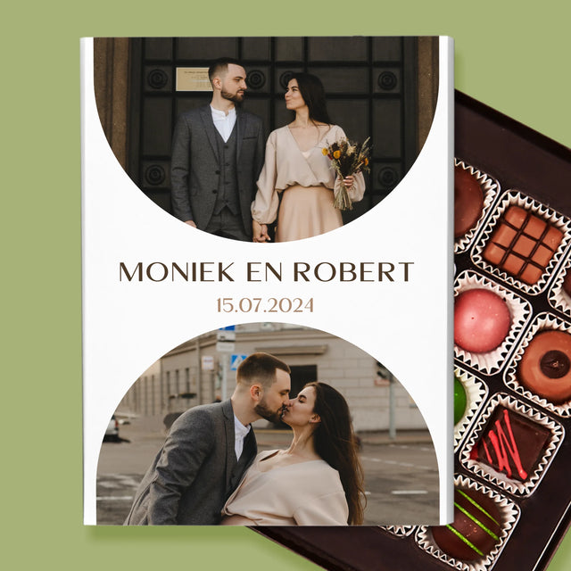 Fotocollage: Trouwdag - Pralines