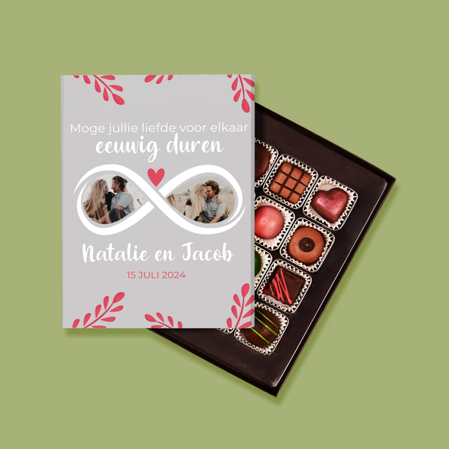 Fotocollage: Moge Jullie Liefde Voor Elkaar Eeuwig Duren - Pralines