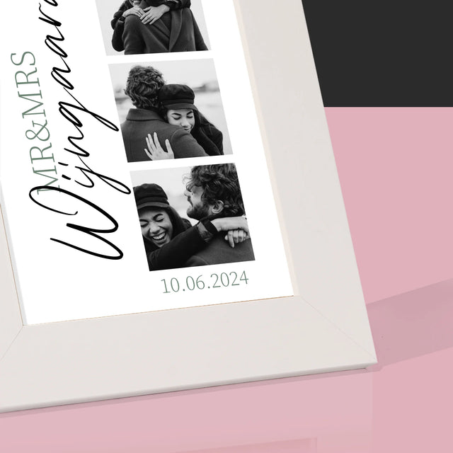 Fotocollage: Mr&Mrs Trouw - Fotokader (Horziontaal)