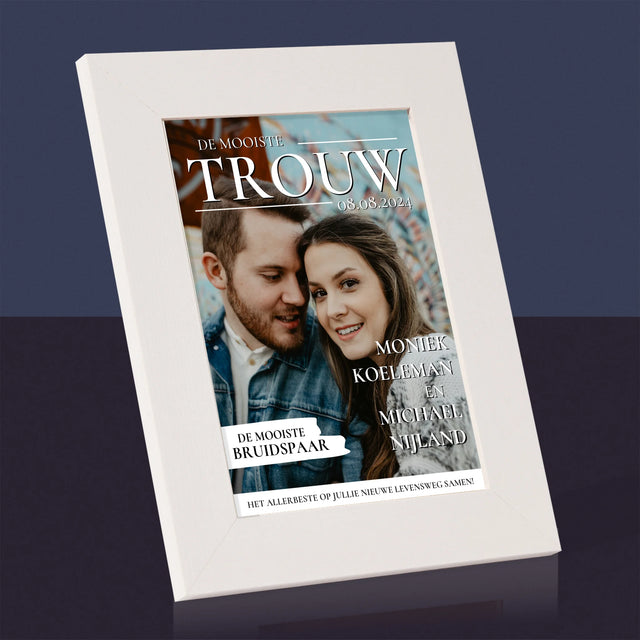 Omslag Van Tijdschrift: De Mooiste Trouw - Fotokader (Horziontaal)