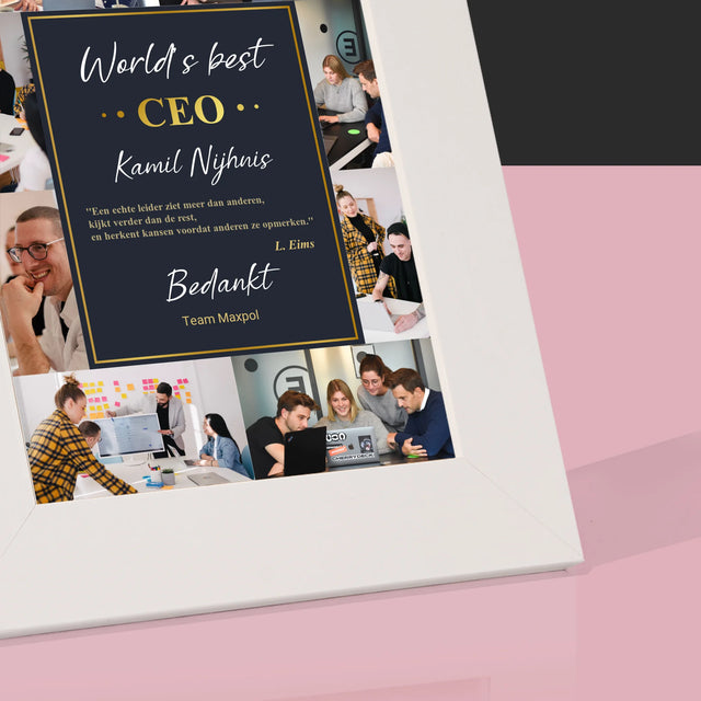 Fotocollage: World’S Best Ceo - Fotokader (Horziontaal)