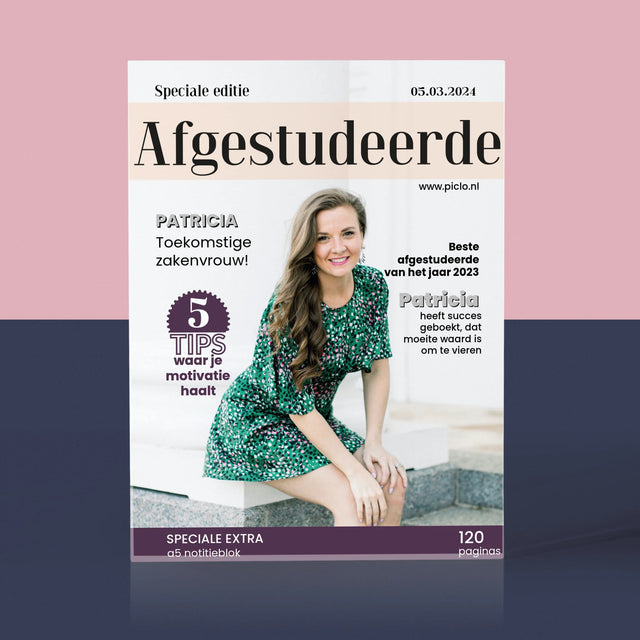 Omslag Van Tijdschrift: Afgestudeerde  - Acryl Blok