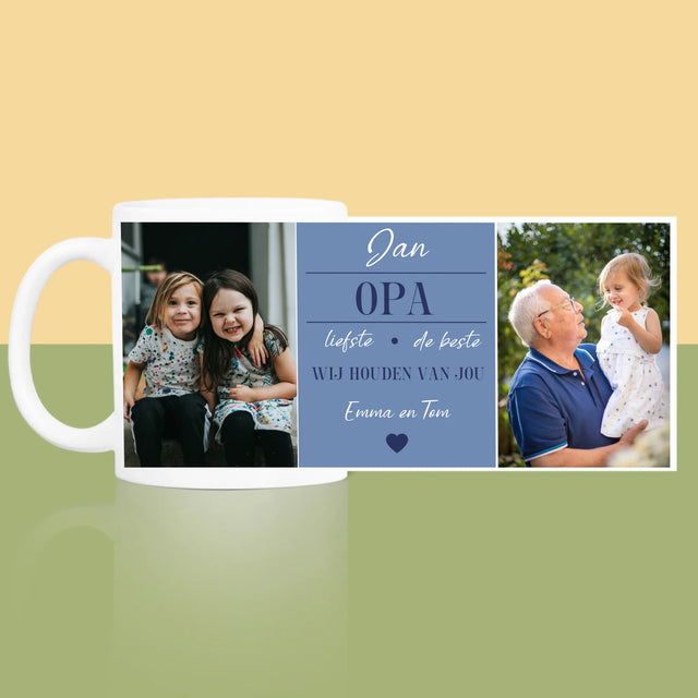 Fotocollage: Lieve Opa - Mok