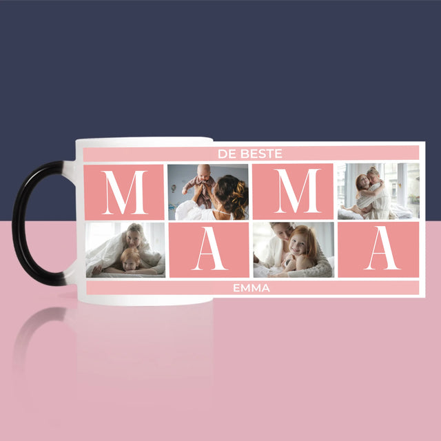 Fotocollage: Collage De Beste Mama - Mok