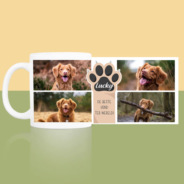 Fotocollage: Beste Hond - Mok