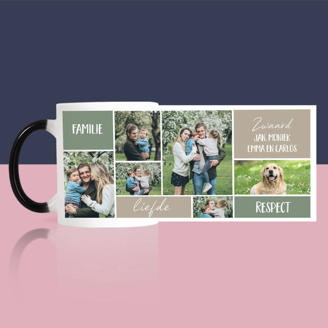Fotocollage: Collage Familie - Mok