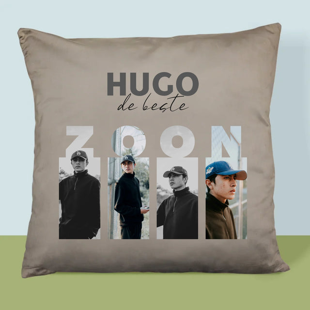 Fotocollage: De Beste Zoon - Kussen (Foto)