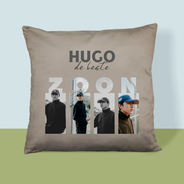 Fotocollage: De Beste Zoon - Kussen (Foto)