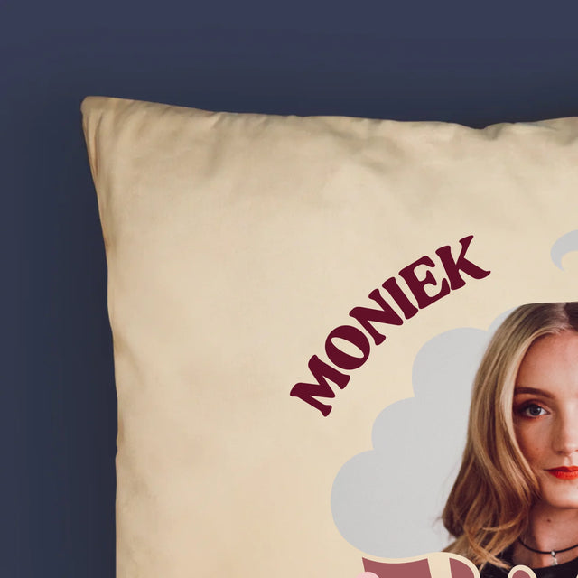 Foto En Handtekening: Zo Zoet Als Een Cupcake - Kussen (Foto)