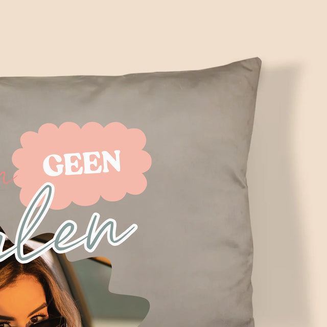 Foto En Handtekening: Er Zijn Geen Idealen - Kussen (Foto)