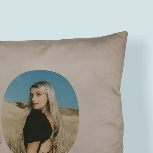 Woord Van Foto'S: 30E Verjaardag Handtekening - Kussen (Foto)