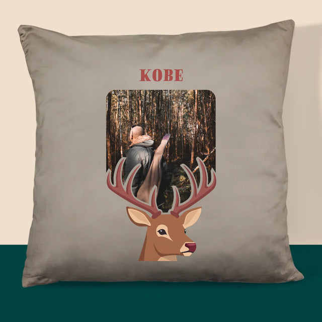 Foto En Handtekening: Hert - Kussen (Foto)