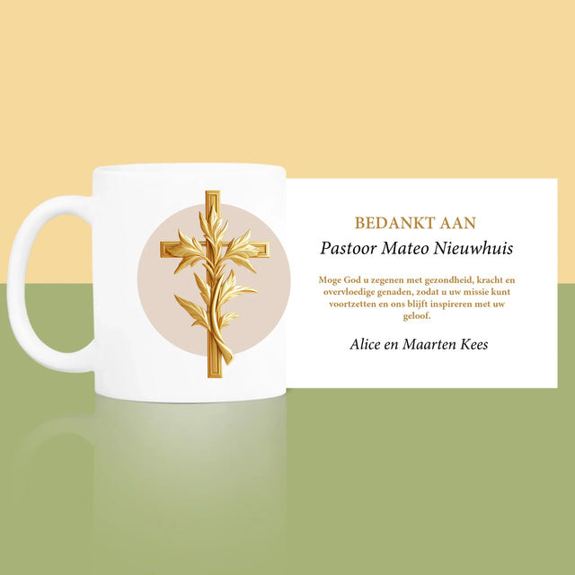 Naam En Handtekening : Bedankt Aan Pastoor - Mok