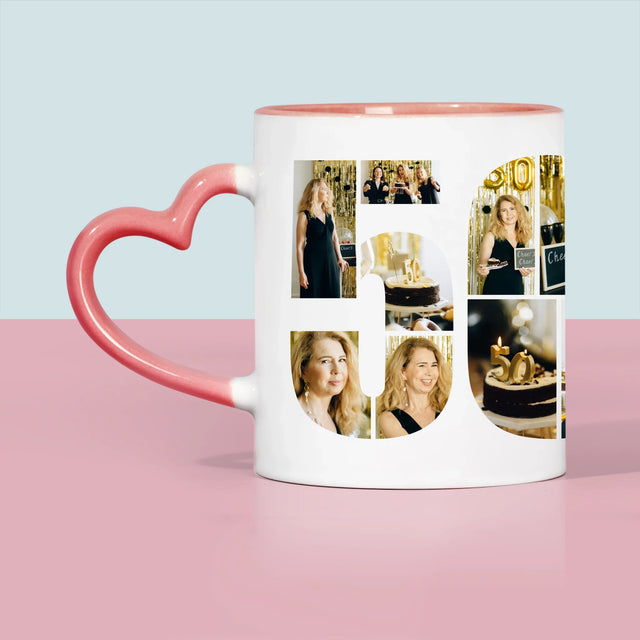 Vorm Van Foto'S: 50E Verjaardag Wensen - Mok