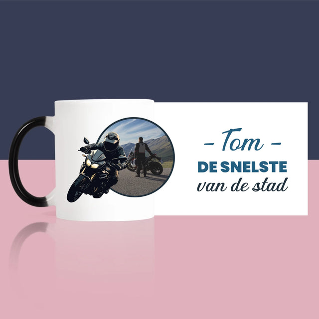 Foto En Handtekening: De Snelste Van De Stad  - Mok