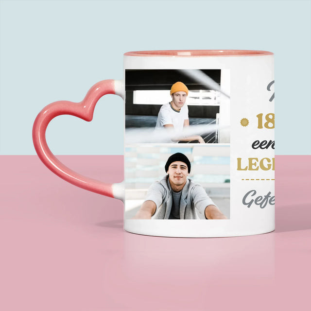 Fotocollage: 18 Jaar Een Legende Zijn - Mok