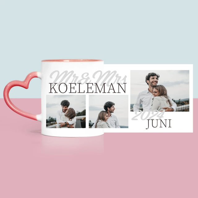 Fotocollage: Mr&Mrs Datum - Mok