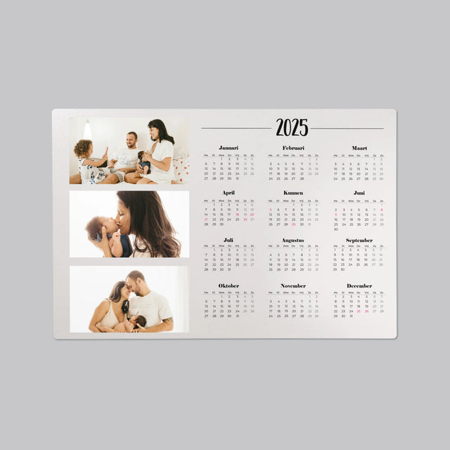 Fotocollage: Jouw Kalender - Bureauonderlegger
