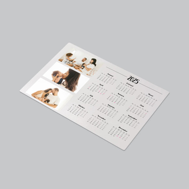 Fotocollage: Jouw Kalender - Bureauonderlegger