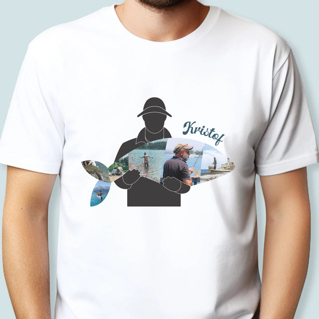 Vorm Van Foto'S: Elke Visje - T-Shirt Voor Heren