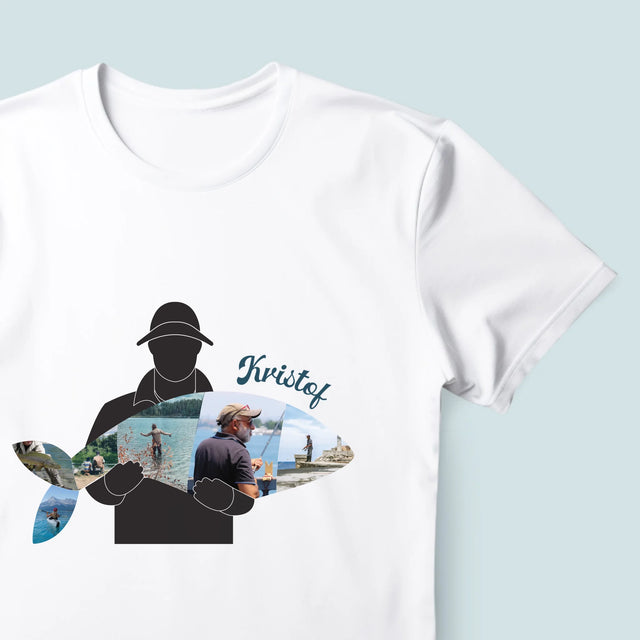 Vorm Van Foto'S: Elke Visje - T-Shirt Voor Heren