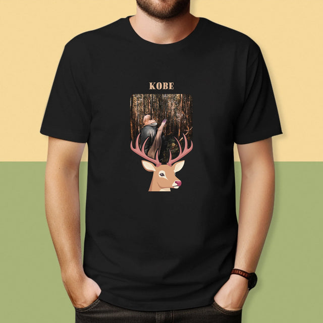 Foto En Handtekening: Hert - T-Shirt Voor Heren