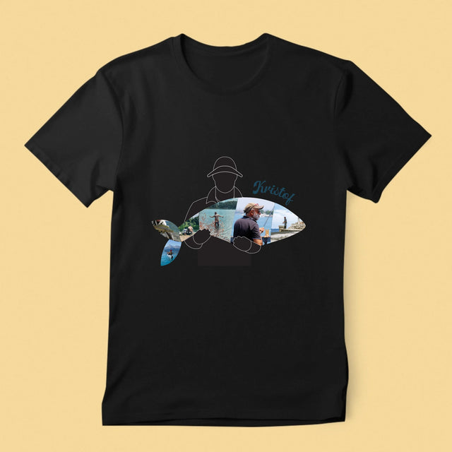 Vorm Van Foto'S: Elke Visje - T-Shirt Voor Heren