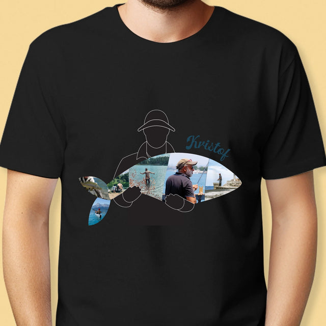 Vorm Van Foto'S: Elke Visje - T-Shirt Voor Heren