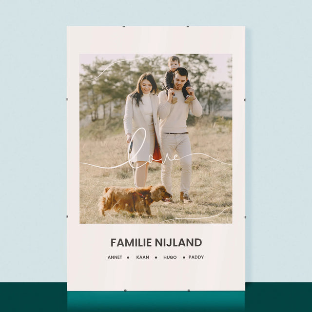 Foto En Handtekening: Love Familie - Poster