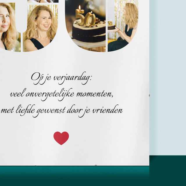 Vorm Van Foto'S: 50E Verjaardag Wensen - Poster