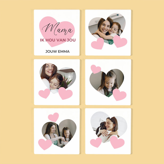 Fotocollage: Mama - Onderzetter