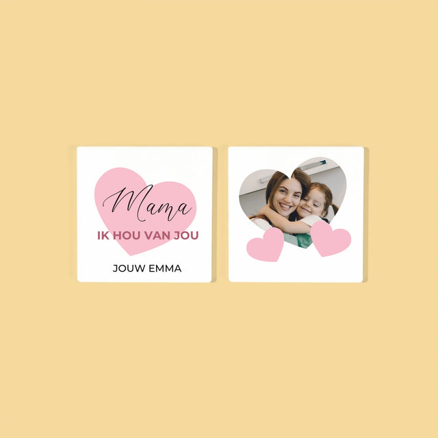 Fotocollage: Mama - Onderzetter