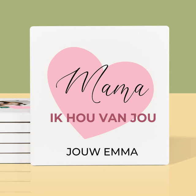 Fotocollage: Mama - Onderzetter