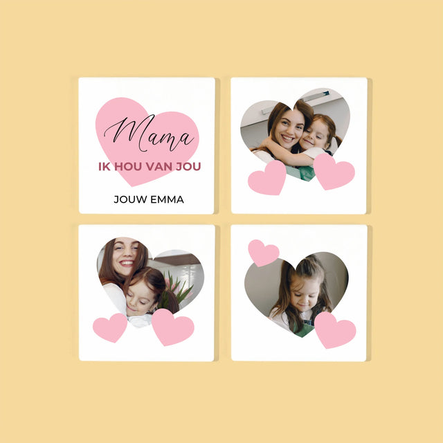 Fotocollage: Mama - Onderzetter