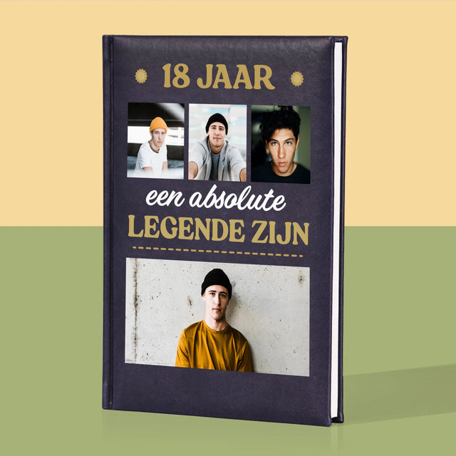 Fotocollage: 18 Jaar Een Legende Zijn - Notitieboek