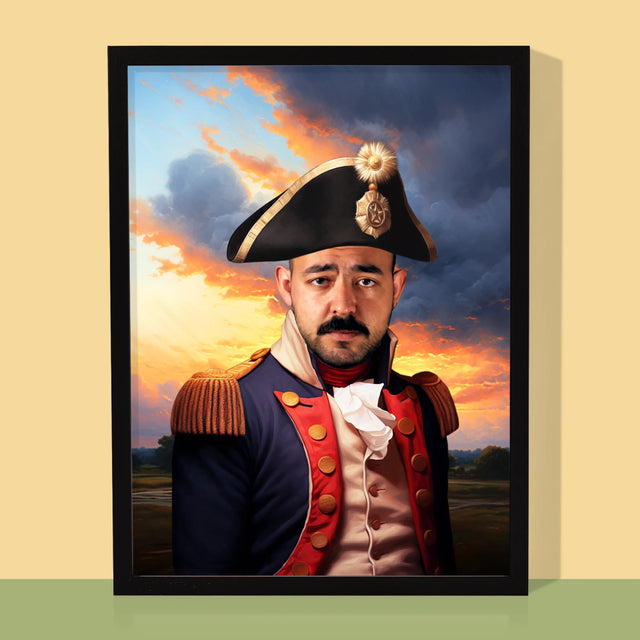 Koninklijk Portret: Generaal - Afdruk Met Frame 30X40 (Verticaal)
