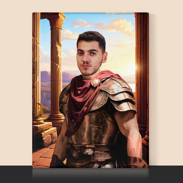 Koninklijk Portret: Strijder - Afdruk Met Frame 30X40 (Verticaal)