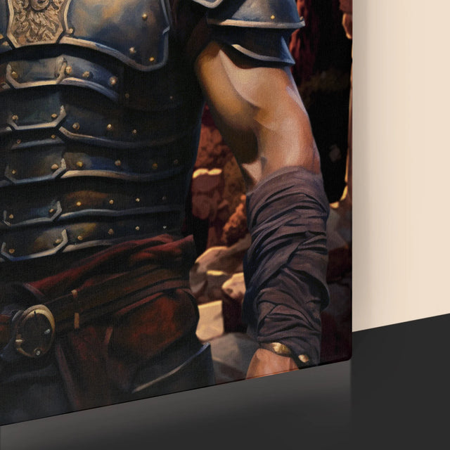 Koninklijk Portret: Romeins - Afdruk Met Frame 30X40 (Verticaal)