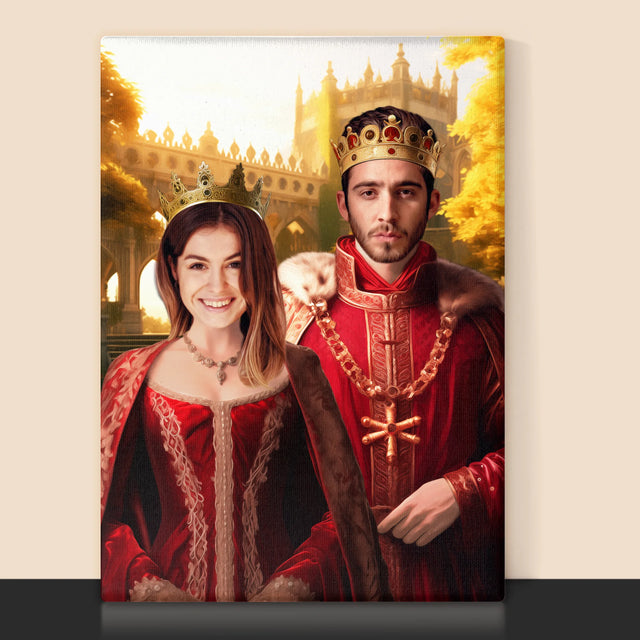 Koninklijk Portret: Koningin - Afdruk Met Frame 30X40 (Verticaal)